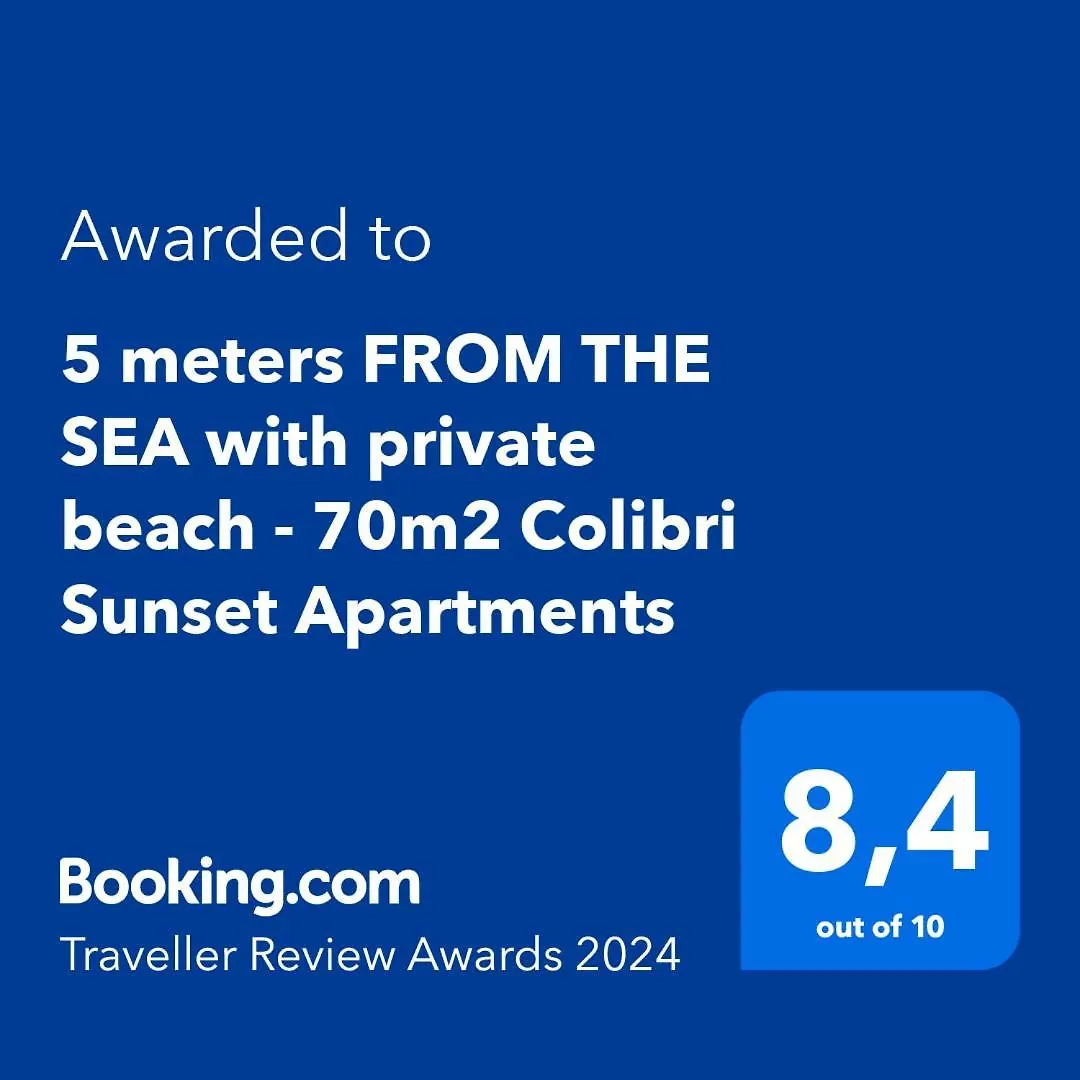 5 Meters From The Sea With Private Beach - 70M2 Colibri Sunset Apartments Sveti Petar  Croatia